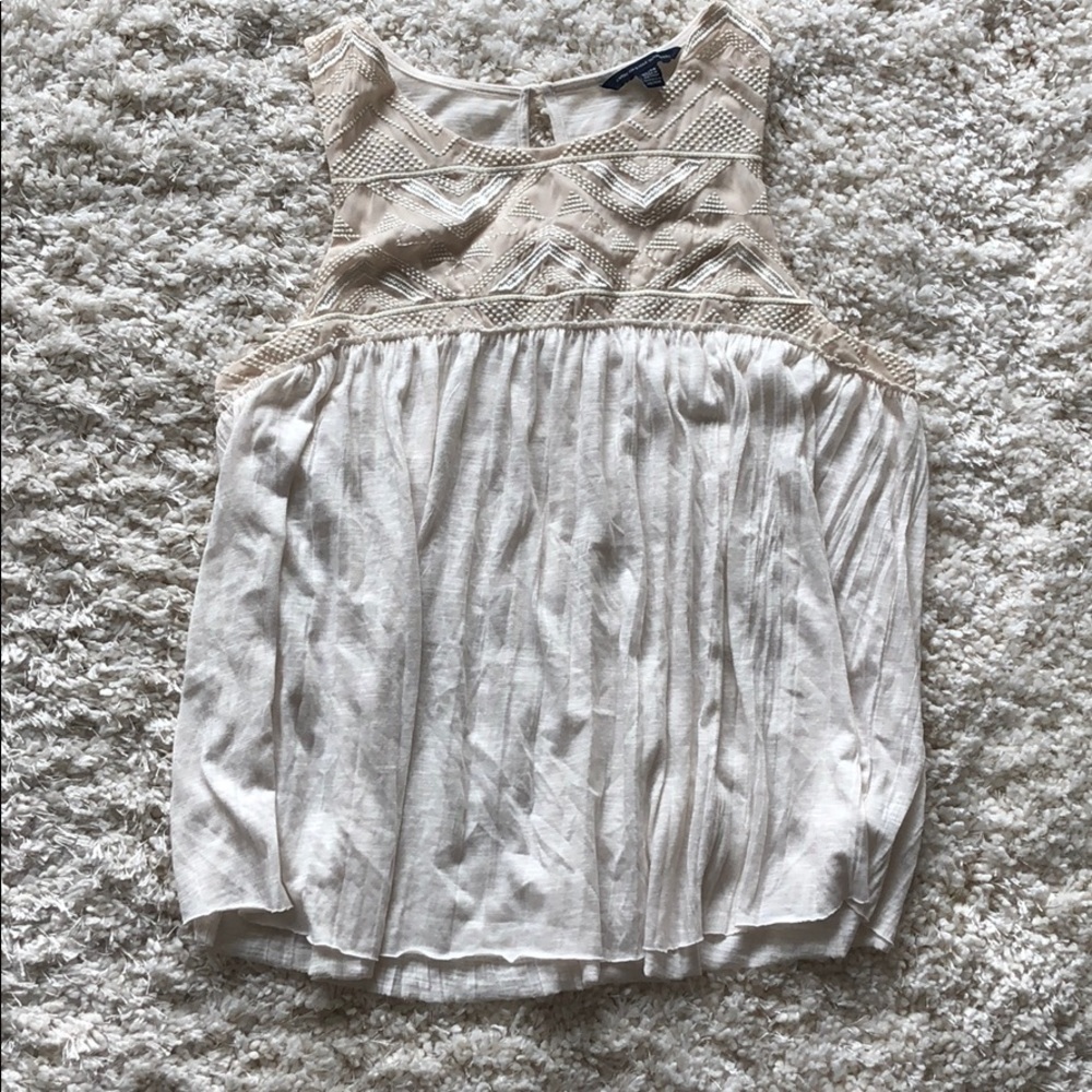 Cream Tank Top